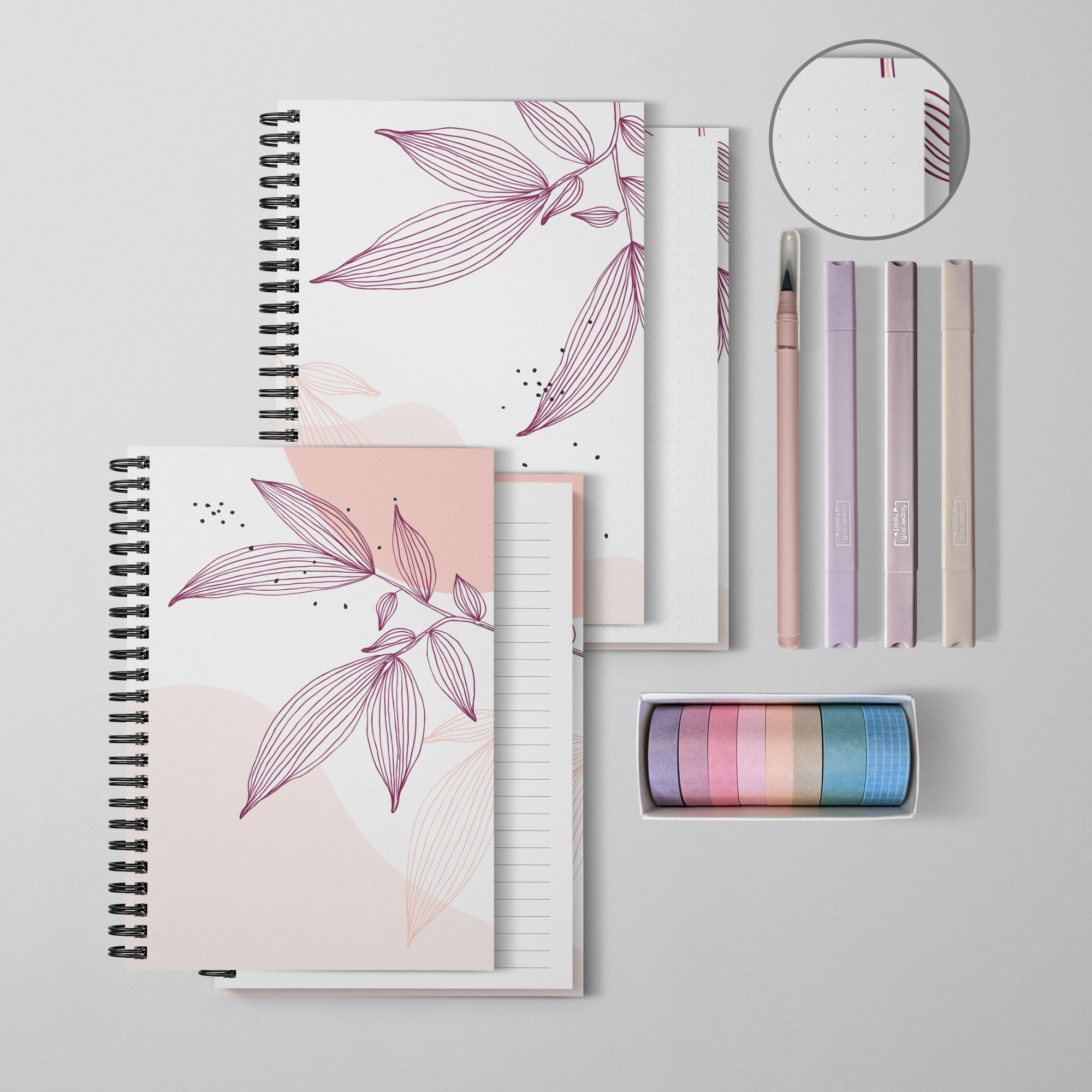 Feuilles roses Feuilles roses